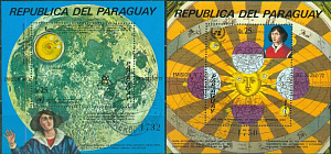 Парагвай, 1973, Н.Коперник, 2 блока гашеных